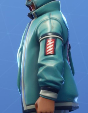 Fortnite Flapjackie Blue Leather Jacket