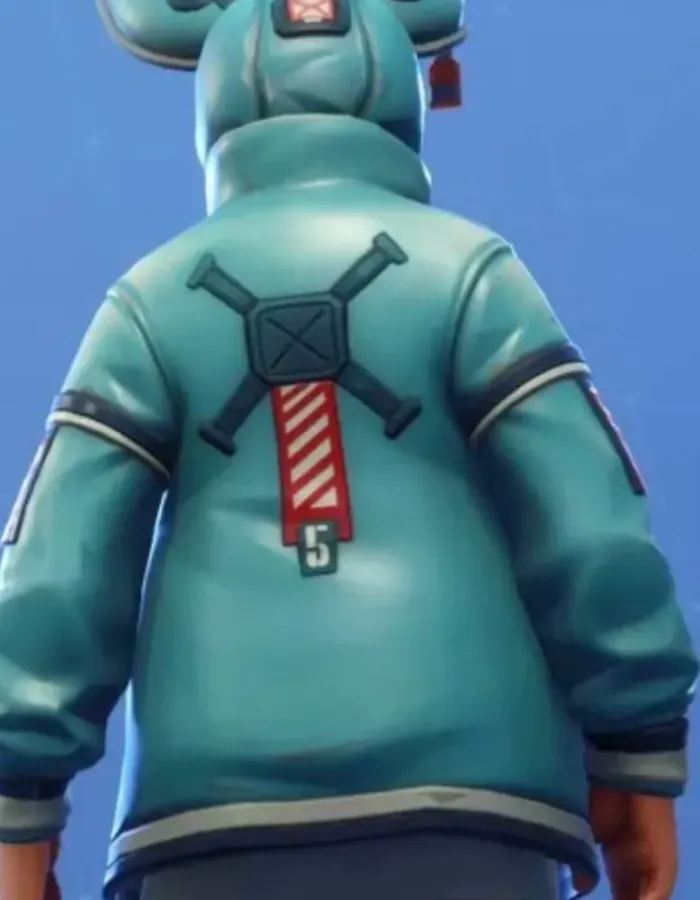Fortnite Flapjackie Blue Leather Jacket Fortnite Flapjackie Blue Leather Jacket