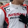 Gran Turismo 2023 Archie Madekwe White Leather Jacket