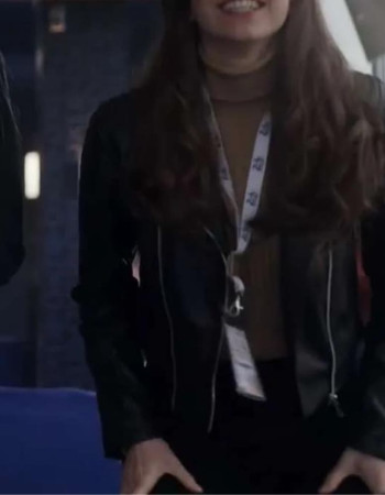 Gran Turismo Maeve Courtier-Lilley Black Leather Jacket