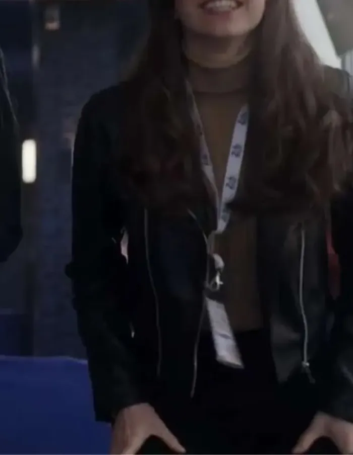 Gran Turismo Maeve Courtier-Lilley Black Leather Jacket