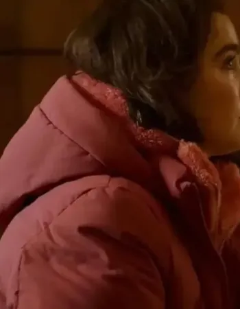 Love At First Sight Haley Lu Richardson Pink Puffer Jacket