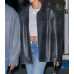 Hailey Bieber Black Leather Jacket 