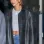 Hailey Bieber Black Leather Jacket 