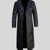 Jackson Men's Full-Length Black Leather Dust Coat Jackson Men's Full-Length Black Leather Dust Coat