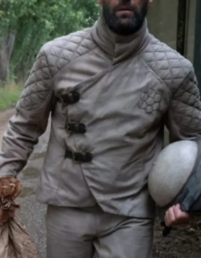 Jason Statham The Beekeeper 2024 Adam Clay Quilted Jacket Jason Statham The Beekeeper 2024 Adam Clay Quilted Jacket