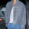 Justin Bieber Grey Leather Jacket Justin Bieber Grey Leather Jacket
