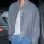 Justin Bieber Grey Leather Jacket