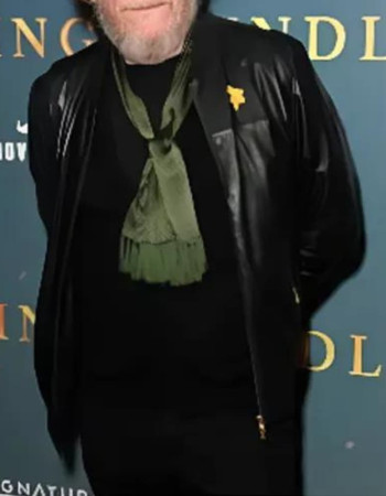 Kindling 2023 Movie Geoff Bell Black Leather Jacket