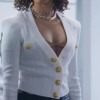 Lift 2024 Abby White Wool Cropped Jacket