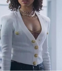 Lift 2024 Abby White Wool Cropped Jacket