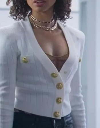 Lift 2024 Abby White Wool Cropped Jacket