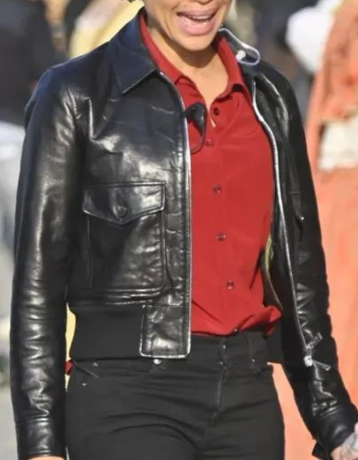 Lift Movie 2024 Gugu Mbatha-Raw (Abby) Black Leather Jacket Lift Movie 2024 Gugu Mbatha-Raw (Abby) Black Leather Jacket