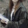 Mary Had a Little Lamb 2023 May Kelly Fringe Black Leather Jacket Mary Had a Little Lamb 2023 May Kelly Fringe Black Leather Jacket