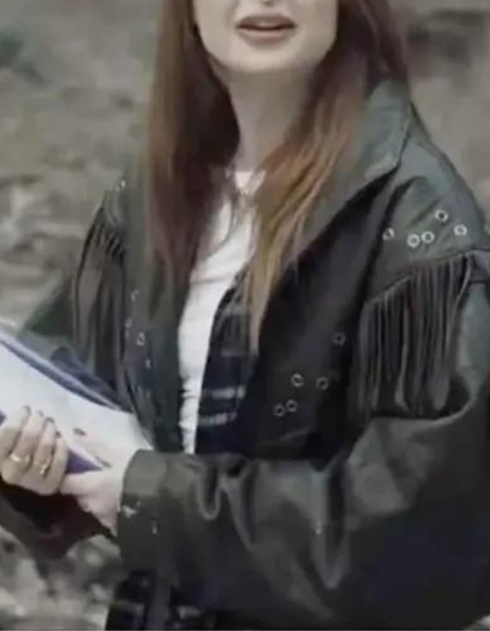 Mary Had a Little Lamb 2023 May Kelly Fringe Black Leather Jacket Mary Had a Little Lamb 2023 May Kelly Fringe Black Leather Jacket