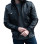 Edinburgh Men's Grey Leather Bomber Jacket