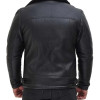 Fernando Black Shearling Collar Leather Trucker Jacket Fernando Black Shearling Collar Leather Trucker Jacket
