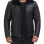 Fernando Black Shearling Collar Leather Trucker Jacket