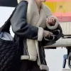 Michelle Keegan Fool Me Once Shearling Leather Jacket Michelle Keegan Fool Me Once Shearling Leather Jacket