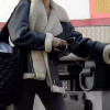 Michelle Keegan Fool Me Once Shearling Leather Jacket