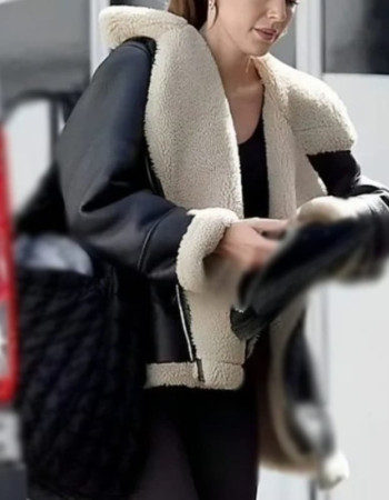 Michelle Keegan Fool Me Once Shearling Leather Jacket