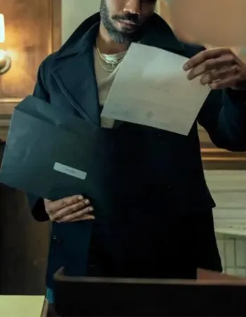 Mr. and Mrs. Smith Donald Glover Black Wool Coat Mr. and Mrs. Smith Donald Glover Black Wool Coat