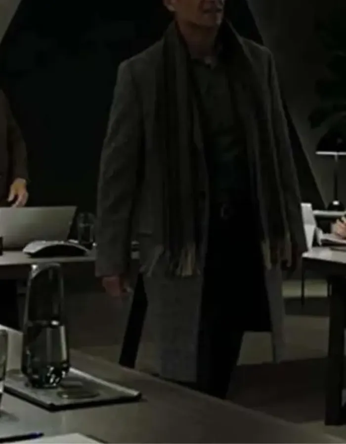 Plane 2023 Tony Goldwyn Grey Wool Coat Plane 2023 Tony Goldwyn Grey Wool Coat