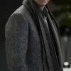 Plane 2023 Tony Goldwyn Grey Wool Coat Plane 2023 Tony Goldwyn Grey Wool Coat