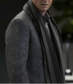 Plane 2023 Tony Goldwyn Grey Wool Coat