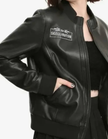 Pumpkin King Halloween Town Black Leather Jacket