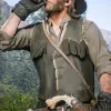 Red Dead Redemption 2 Arthur Morgan Shearling Fringe Leather Vest Red Dead Redemption 2 Arthur Morgan Shearling Fringe Leather Vest