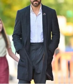 Ryan Reynolds If 2024 Black Trench Coat