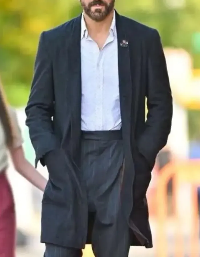 Ryan Reynolds If 2024 Black Trench Coat