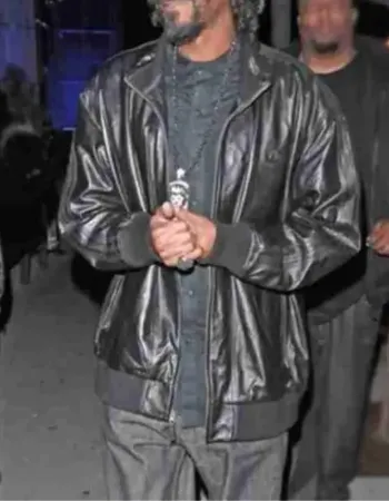 Snoop Dogg Black Leather Jacket Snoop Dogg Black Leather Jacket