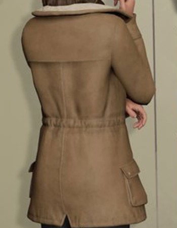Tell Me Why Alyson Ronan Shearling Brown Coat