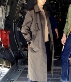 The Bricklayer 2024 Nina Dobrev Trench Coat