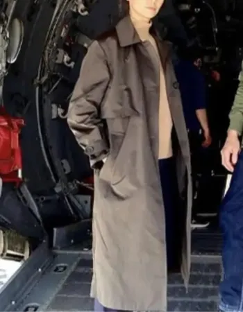 The Bricklayer 2024 Nina Dobrev Trench Coat