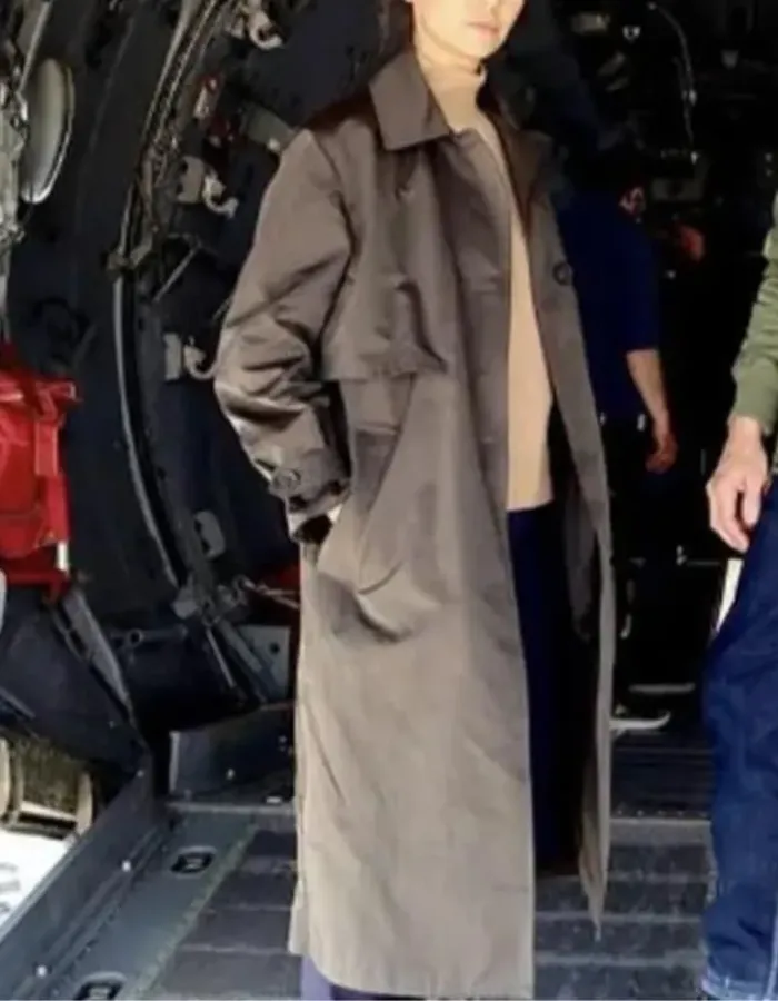 The Bricklayer 2024 Nina Dobrev Trench Coat The Bricklayer 2024 Nina Dobrev Trench Coat