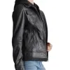The Celeste Black Bomber Womens Leather Jacket The Celeste Black Bomber Womens Leather Jacket