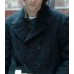 The Holdovers 2023 Dominic Sessa (Angus Tully) Black Wool Coat