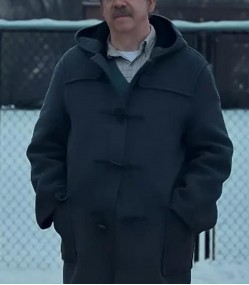 The Holdovers 2023 Paul Giamatti Winter Wool Trench Coat