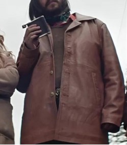 The Sacrifice Game 2023 Doug Brown Leather Coat