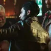 The Sacrifice Game 2023 Mena Massoud (Jude) Brown Leather Jacket
