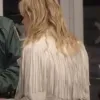 Totally Killer 2023 Kiernan Shipka Fringe Leather Jacket Totally Killer 2023 Kiernan Shipka Fringe Leather Jacket