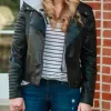 Bagheria Women's Top Notch Black Leather Jacket Bagheria Women's Top Notch Black Leather Jacket