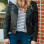 Bagheria Women's Top Notch Black Leather Jacket