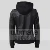 Women's Black Biker Leather Bomber Jacket Women's Black Biker Leather Bomber Jacket