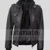 Women's Black Biker Leather Bomber Jacket Women's Black Biker Leather Bomber Jacket