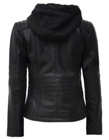 Helen Womens Black Leather Jacket