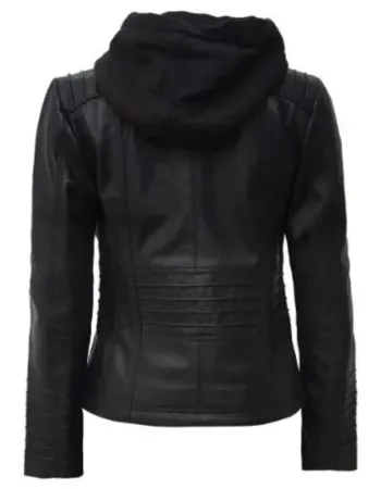 Helen Womens Black Leather Jacket